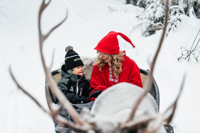 2km Sleigh Ride & Feeding Experience at Traditional Reindeer Farm - Rovaniemi pickup and the road to a traditional reindeer farm