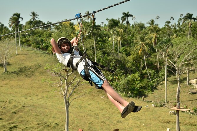 5 tours in 1 (Eco Farm/Horseback/City Tour/Buggy/Zipline) - Ziplining at Anamuya: Towers, Platforms, and River Views