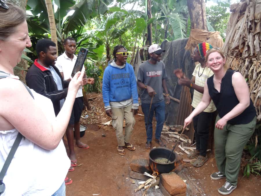 Arusha or Moshi : Hot Spring, Waterfall & Coffee Farm Tour - Materuni Waterfalls: village walk, tropical hike, and real swim time