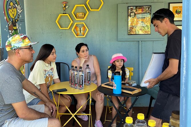 Bee Farm Ecotour and Honey Tasting in Waialua, North Shore Oahu - Suit-up and the banana-tree walk to the hives