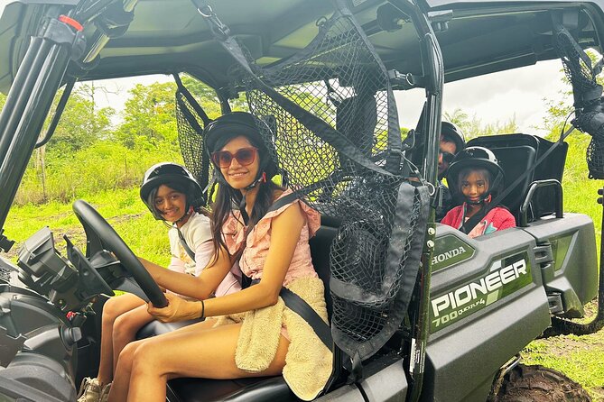 Big Island Family Off Road Farm Adventure at Ohana Ranch - Getting the UTV ride started: safety brief, practice, then trails