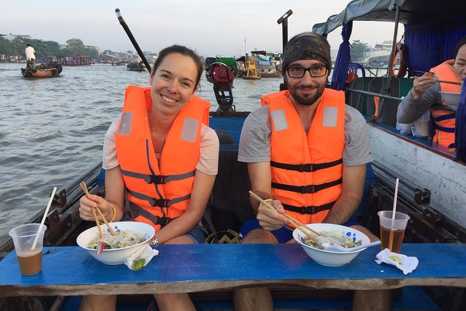 Cai Rang floating market, see sunrise, CaCao orchard, small canal - Muoi Cuong Cocoa Orchard: Hot Cacao and a Taste of How It Becomes Chocolate