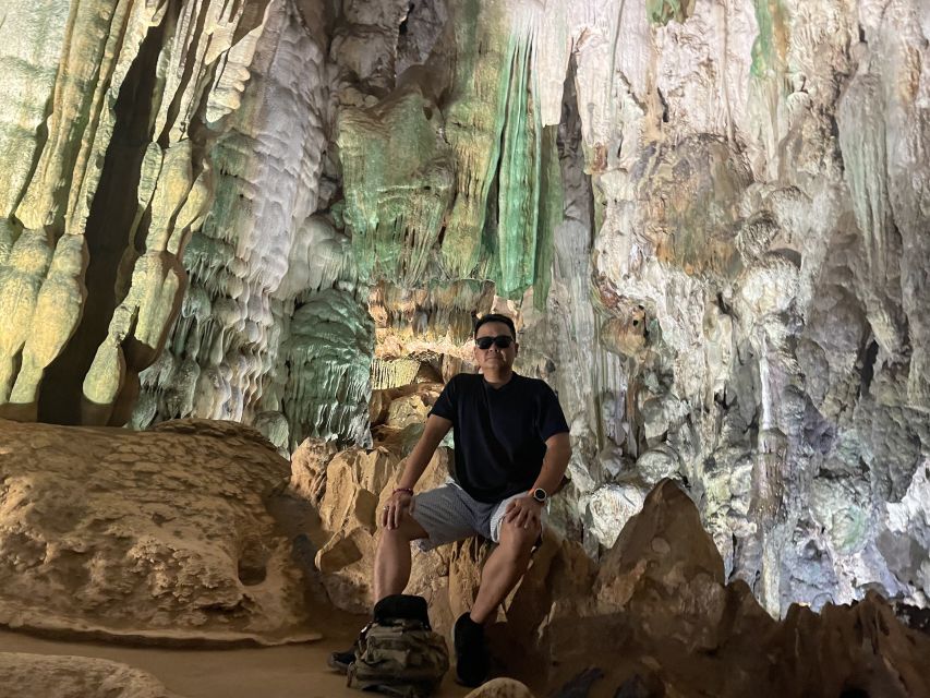 Cave Explore- Paradise Cave & Phong Nha Cave - Duck Farm - Entering Phong Nha Cave: stalactites, stalagmites, and guide-led shape spotting