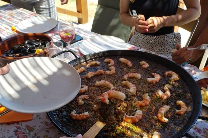 Chefcooking Paella from our Andalusian Grandmother at a Family Farm - A 1:00 pm Farm Welcome With Sangria and Big Views