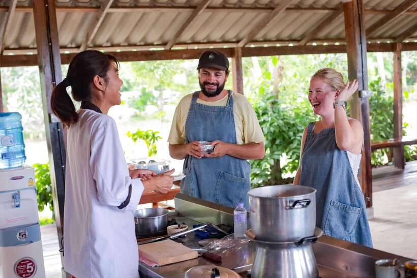 Chiang Mai: HALF-DAY COOKING COURSE at a Thai Cooking Farm - The Rice Barn kitchen: truly hands-on, not watch-and-hope