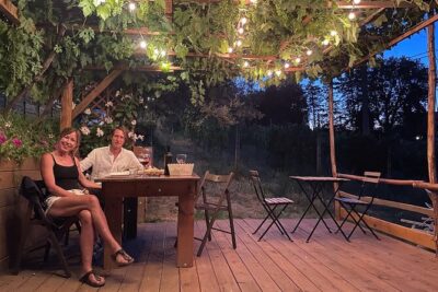 Cinta Senese tour with tasting dinner on the farm - Meet the pigs: Cinta Senese black coats with a white girdle