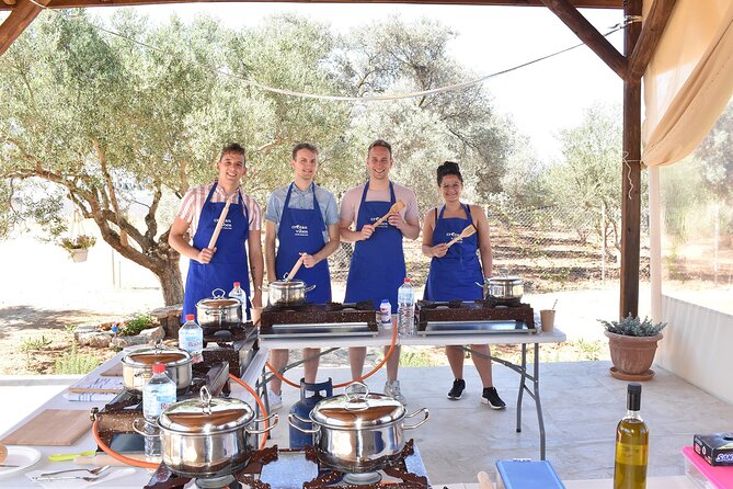 Cretan Cooking Class and Olive Oil Tasting - The Outdoor Kitchen Setup and Class Pace