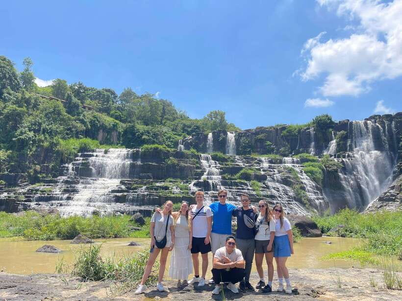 Dalat: MOTORBIKE TOUR TO PONGOUR FALLS- SILK- COFFEE FARM - First cultural stop: K’ho Tribal Village walk