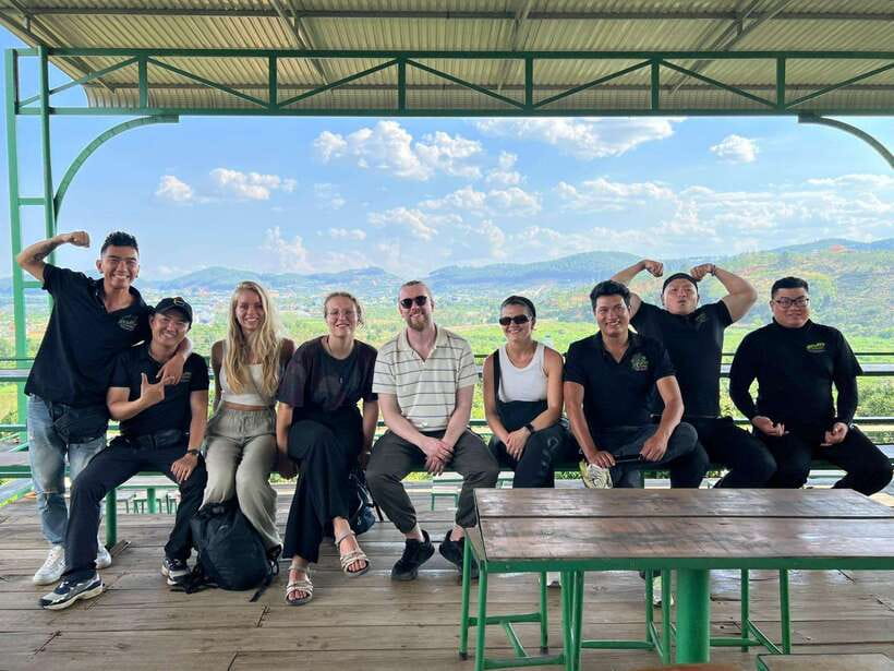 Dalat: MOTORBIKE TOUR TO PONGOUR FALLS- SILK- COFFEE FARM - Paradise Lake: nature time before the temples