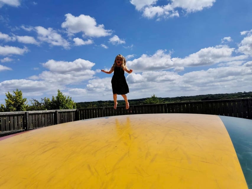 Durham: Adventure Valley Farm Park Entry Ticket - Action Creek: go karts, tractor rides, jumping pillows, and slides
