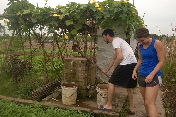 Farm tour & Home cooking class with local family in Hanoi - The market walk: what you’re really learning before you cook