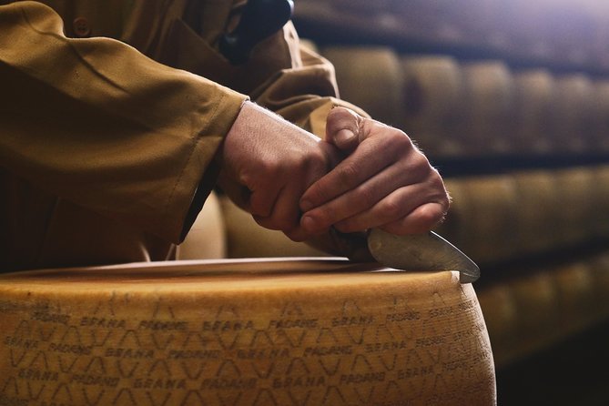From Parma: Parmigiano Reggiano Farm Tour & Tasting with Transfer - The tasting: two ages, honey, balsamic vinegar, and sparkling wine