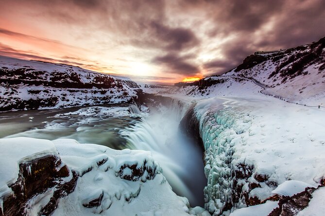 Golden Circle, Fridheimar Farm & Horses Small Group Tour from Reykjavik - Gullfoss: Two-Step Power From the White River
