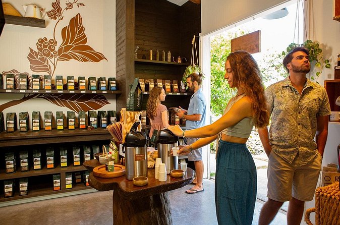 Hala Tree Coffee Farm Tour - The Tasting on the Shaded Deck: Ocean Views and a Coffee Flight