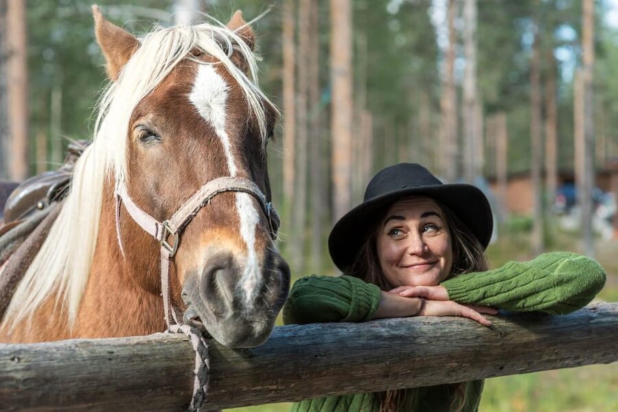 Levi: Horse and Husky Farm Visit with Juice and Cookies - Finnish horses: strong, gentle, and worth slowing down for