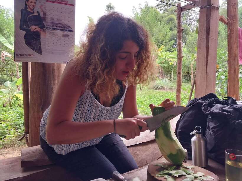 Luang Prabang: Organic Farm Experience & Hike to Kuang si - Cooking your four-course Lao meal (and making it at home)
