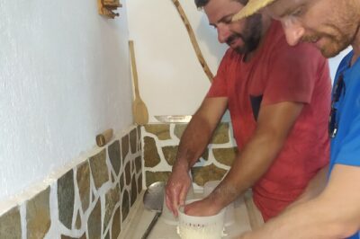 Naxos Farm Experience and cheese making - Milking the Animals: The Moment That Explains the Whole Process