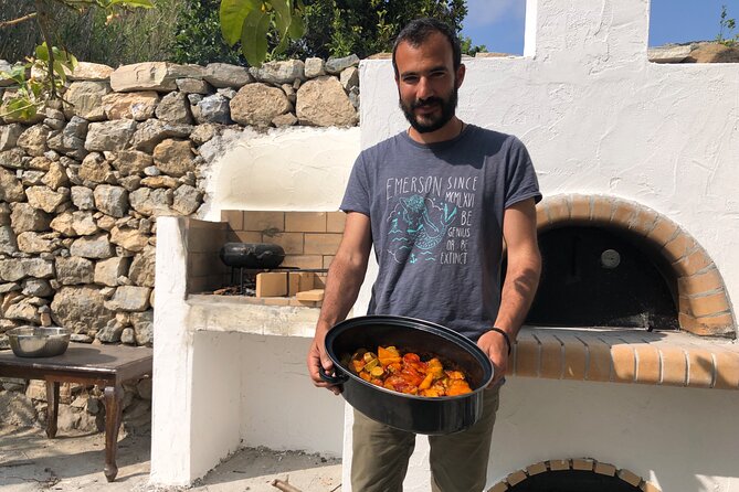 Naxos Perivoli Farm Experience & Wood-fire Cooking Class - Potatoes, fruit trees, and the garden stop where flavors start