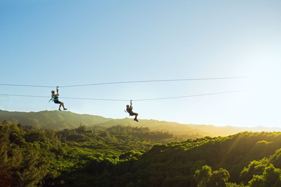 Oahu: North Shore Zip Line Adventure with ATV and Farm Tour - ATV Climb and the North Shore Views Start Fast