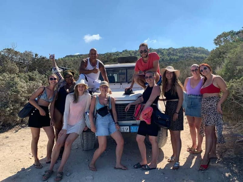 Paphos: Avakas Gorge & Turtle Bay Jeep Tour with Donkey Farm - From Paphos pickup to Peyia sea caves: the day starts fast