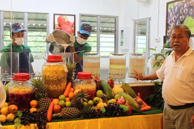 Penang Tropical Fruit Farm with Fruit Tasting - The enzyme, VCO, and natural soap process demo