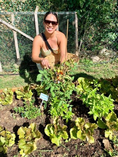 Pick Vegetables at the farm & Cook pasta - The first taste of the farm: coffee, then a walk through vineyard and veggie garden