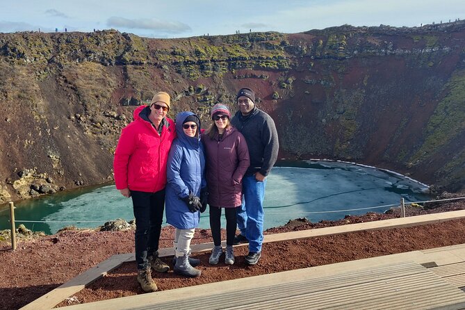 Private Golden Circle & Blue Lagoon Tour with Fridheimar Farm - Kerið crater walk: quick, easy, and color-heavy