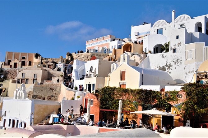 Santorini 5 Hour Private Oia Tour & Lunch/Dinner at a Local Farm - Artemis Karamolegos Winery: Learning Winemaking Through a Tasting Flight
