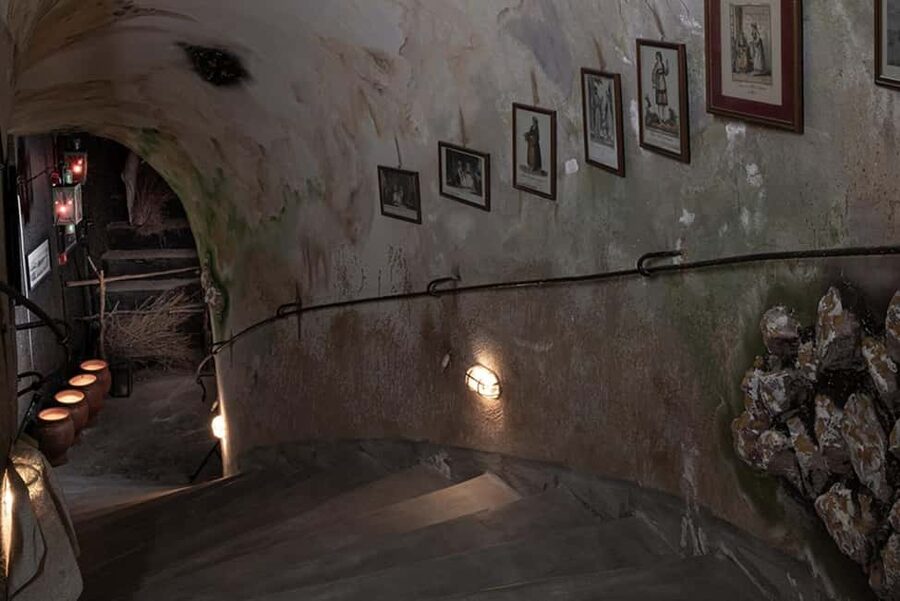 Santorini: Farm and Winery Guided Tour - Cave winery museum and the underground labyrinth tour