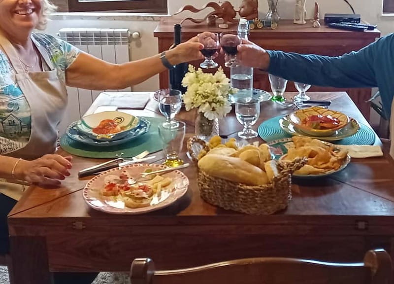 Sorrento: Marì Cooking Class in a Family Farm w/ Coast View - The meal with Amalfi Coast views: wine, limoncello, and a slower pace