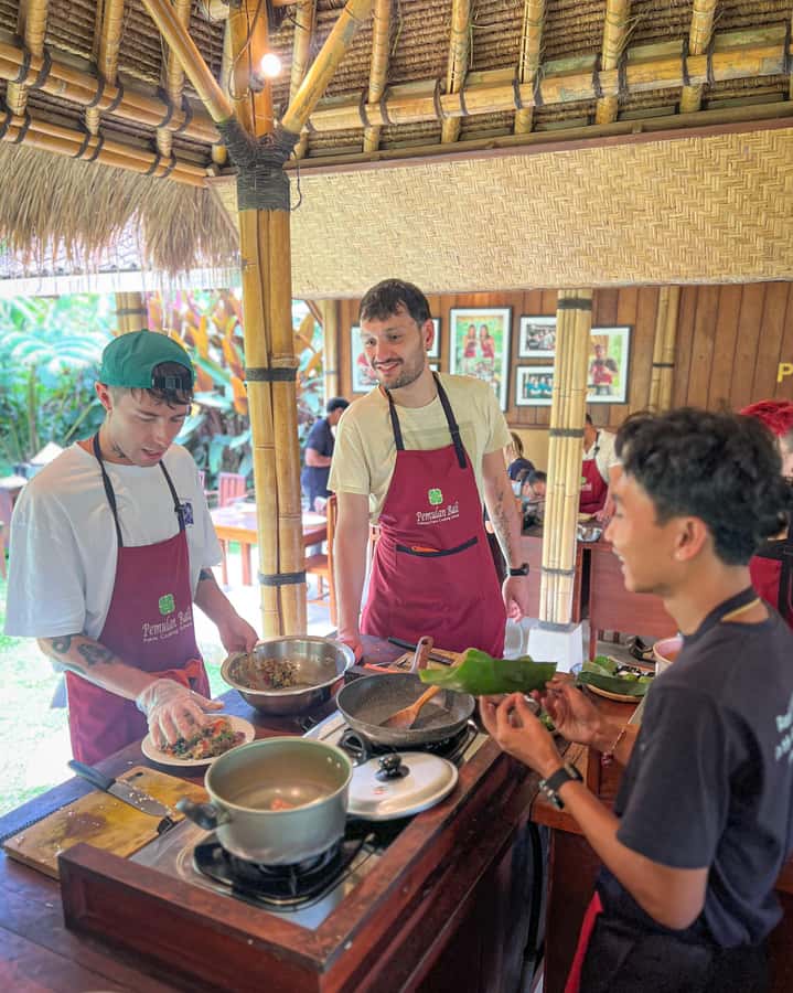 Ubud: Organic Farm Harvest, Bali Cooking Class by Pemulan - Hands-on cooking with a friendly English-speaking chef